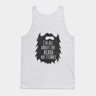 Funny beard quote, gift for beard lover Tank Top